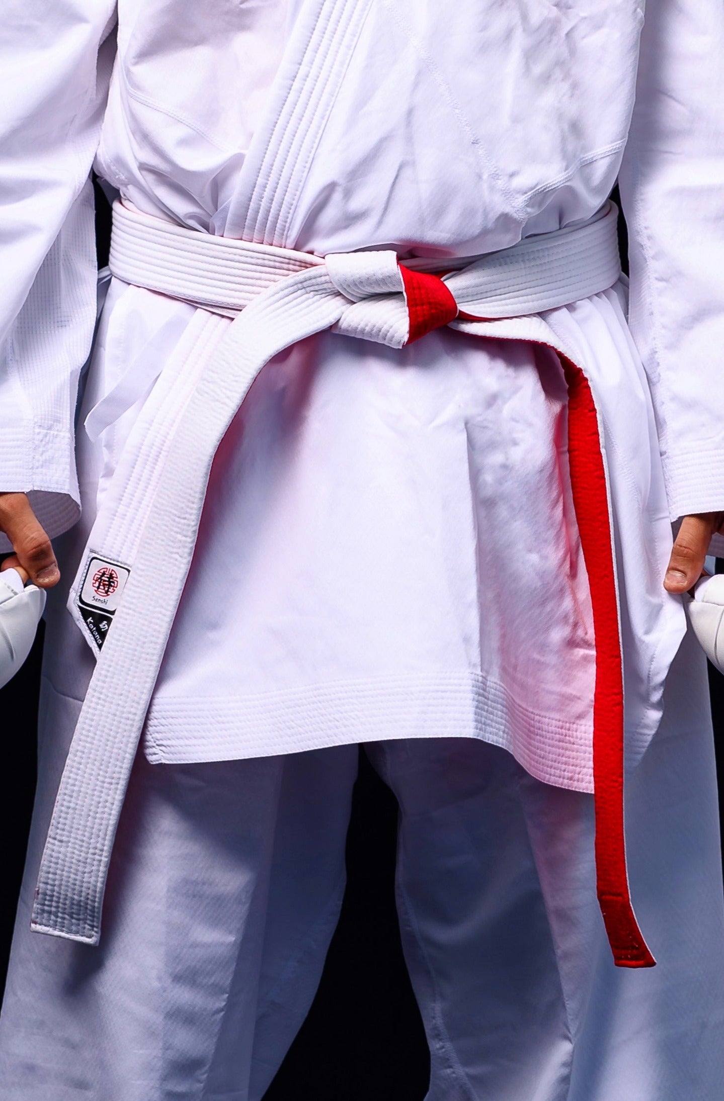 Senshi Double Sided Red/White Kumite Belt