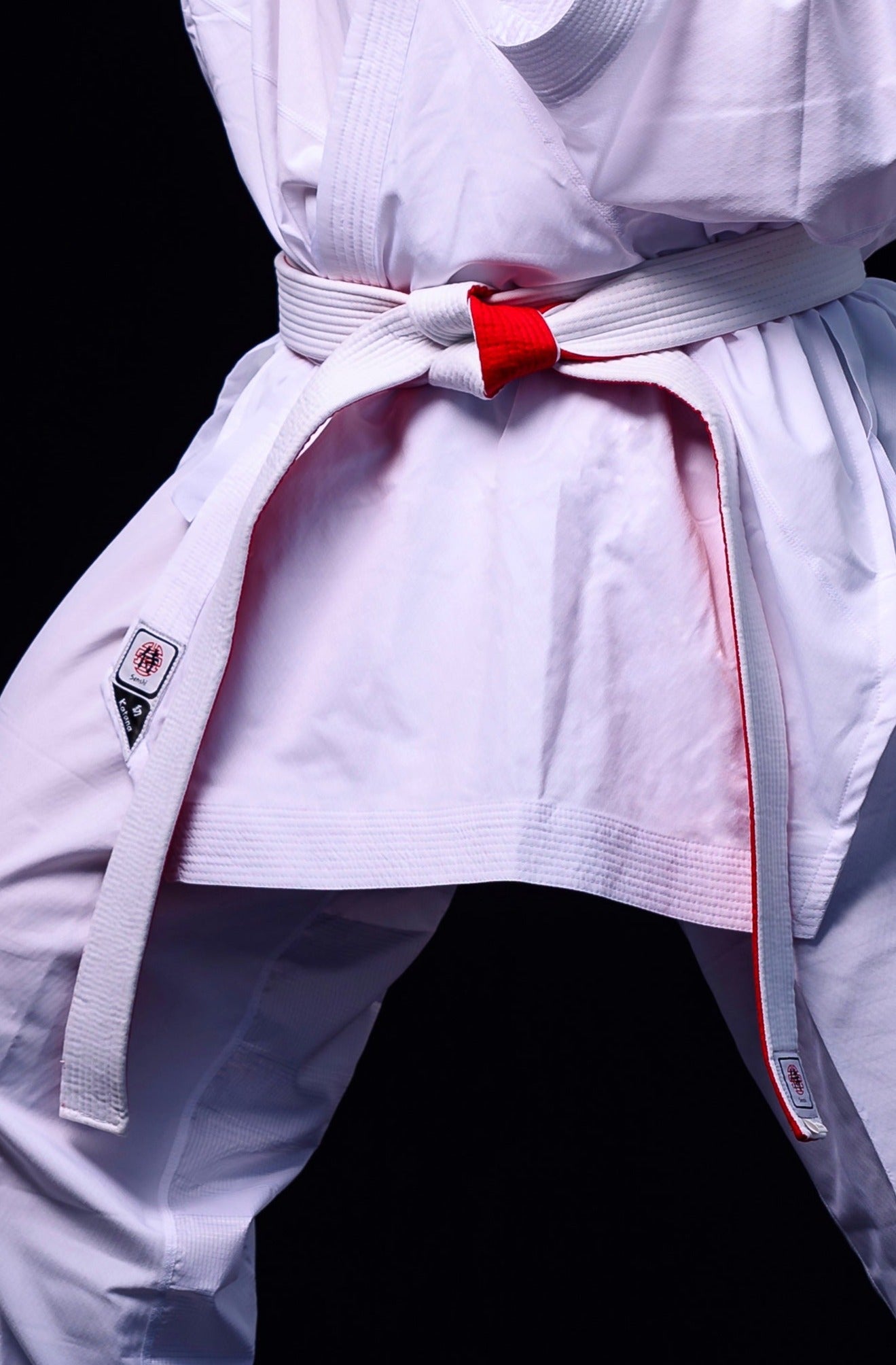 Senshi Double Sided Red/White Kumite Belt